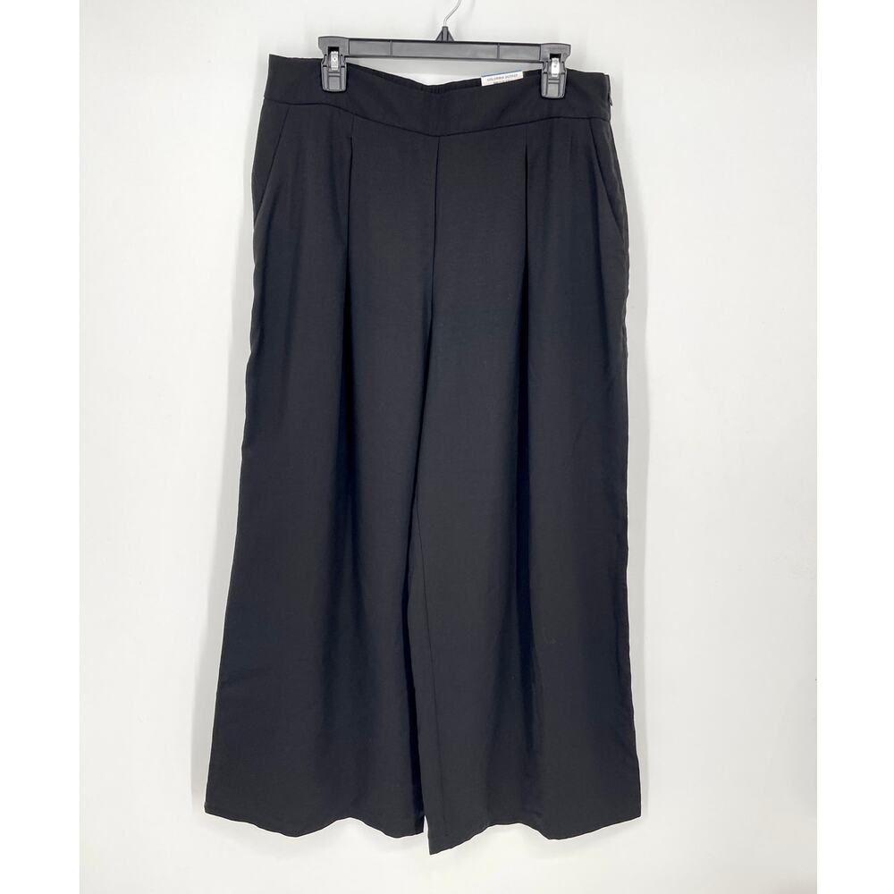INC International Concepts NEW High Waist Wide Leg Pants Sz XL Deep Black Pleats